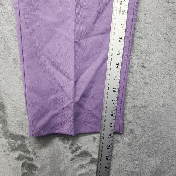 Vintage Levi's Bend Over Pants Womens 18 Purple Polyester High Rise Straight Leg - Picture 10 of 12